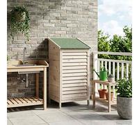 vidaXL Cobertizo de Jardín con techo Blanco 59 x 56 x 113,5 cm
