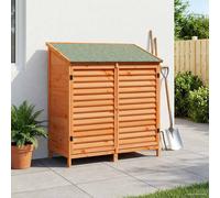 vidaXL Cobertizo de Jardín con techo Marrón 106 x 56 x 113,5 cm
