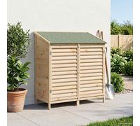 vidaXL Cobertizo de Jardín con techo Natural 106 x 56 x 113,5 cm