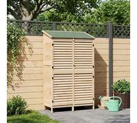 vidaXL Cobertizo de Jardín con techo Natural 106 x 56 x 176,5 cm