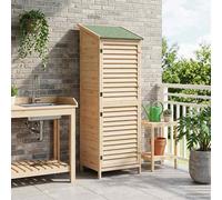 vidaXL Cobertizo de Jardín con techo Natural 59 x 56 x 176 cm