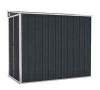 vidaXL Cobertizo de jardín de pared acero galvanizado 118x194x178 cm
