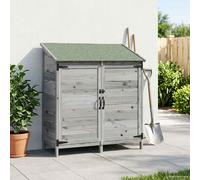 vidaXL Cobertizo de Jardín Gris 106 x 56 x 113,5 cm