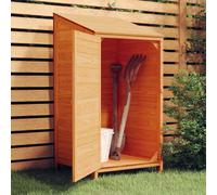 vidaXL Cobertizo de jardín madera de abeto maciza marrón 55x52x112 cm