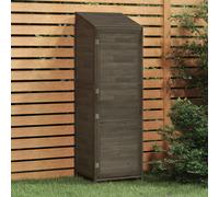 vidaXL Cobertizo de jardín madera maciza abeto antracita 55x52x174,5cm