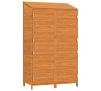 vidaXL Cobertizo de jardín madera maciza abeto marrón 102x52x174,5cm