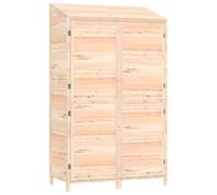 vidaXL Cobertizo de jardín madera maciza de abeto 102x52x174,5 cm