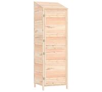 vidaXL Cobertizo de jardín madera maciza de abeto 55x52x174,5 cm