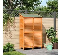 vidaXL Cobertizo de Jardín Marrón 106 x 56 x 176,5 cm