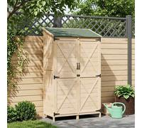 vidaXL Cobertizo de Jardín Natural 106 x 56 x 176,5 cm