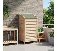vidaXL Cobertizo de Jardín Natural 59,5 x 56 x 113,5 cm