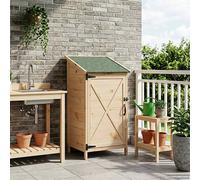 vidaXL Cobertizo de Jardín Natural 59,5 x 56 x 113,5 cm