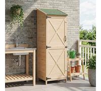 vidaXL Cobertizo de Jardín Natural 59,5 x 56 x 176,5 cm