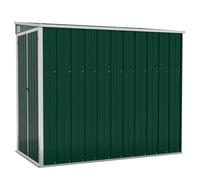 Cobertizo De Jardín Pared Acero Galvanizado Verde 118x194x178cm Vidaxl