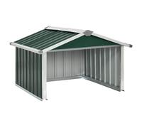 vidaXL Cobertizo para cortacésped acero galvanizado verde 92x97x63 cm