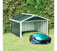 vidaXL Cobertizo para cortacésped acero galvanizado verde 92x97x63 cm