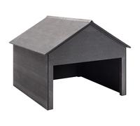 vidaXL Cobertizo para cortacésped WPC gris 80x80x70 cm