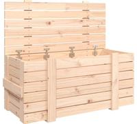 vidaXL Cofre de 91x40,5x42 cm, fabricado en madera maciza de pino