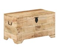 vidaXL Cofre de almacenamiento de madera de mango rugoso
