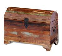 vidaXL Cofre de almacenamiento de madera maciza reciclada