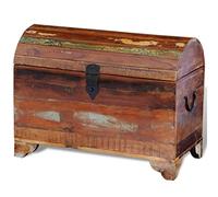vidaXL Cofre de almacenamiento de madera maciza reciclada