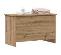 vidaXL Cofre de almacenamiento roble artificial 80 x 40 x 50 cm, madera de ingeniería,