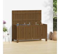 vidaXL Cofre de jardín color miel, 115x49x60 cm, madera maciza de pino - Cofre de jardín - Cofres de jardín - Caja de jardín - Caja de almacenamiento para jardín
