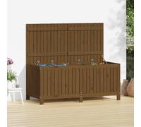 vidaXL Cofre de jardín color miel, 147x68x64 cm, madera maciza de pino - Cofre de jardín - Cofres de jardín - Caja de jardín - Caja de almacenamiento para jardín