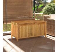 vidaXL Cofre de jardín de 110x52x55 cm de bambú - Cofre de jardín - Cofres de jardín - Caja de jardín - Caja de almacenamiento para jardín