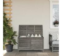 vidaXL Cofre para jardín, color antracita, 99x49,5x58,5 cm, madera maciza de abeto - Cofre para jardín - Cofres para jardín - Caja de almacenamiento para exteriores - Caja para cojines para exteriores
