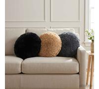vidaXL Cojín con almohada HEERLEN 2 uds. Gris topo Fleece PV