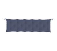 Vidaxl Cojín de Banco de Jardín Tela Oxford 180x50x7 Cm Antracita Navy blue
