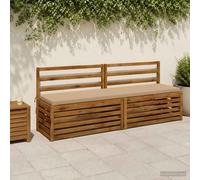 vidaXL Cojín de banco SOEST 100% Poliéster Arena 170 x 40 x 5 cm