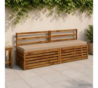 vidaXL Cojín de banco SOEST 100% Poliéster Arena 170 x 40 x 8 cm