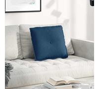 vidaXL Cojín de Espalda Azul 50 x 19 x 45 cm tela