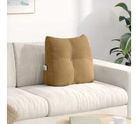 vidaXL Cojín de Espalda Marrón 45 x 24 x 50 cm Terciopelo