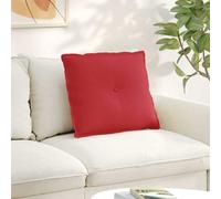 vidaXL Cojín de Espalda Rojo 60 x 19 x 50 cm tela