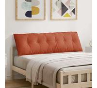 vidaXL Cojín de Espalda Rojo Naranja 160 x 50 cm Tela de Pana