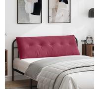 vidaXL Cojín de Espalda Rojo vino 140 x 50 cm Tela de Pana
