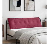 vidaXL Cojín de Espalda Rojo vino 160 x 50 cm Tela de Pana