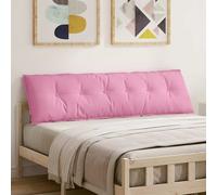 vidaXL Cojín de Espalda Rosa 180 x 19 x 50 cm tela