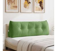 vidaXL Cojín de Espalda Verde claro 140 x 50 x 24 cm Terciopelo