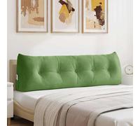 vidaXL Cojín de Espalda Verde claro 160 x 50 x 24 cm Terciopelo