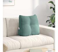 vidaXL Cojín de Espalda Verde Mar 45 x 24 x 50 cm Terciopelo