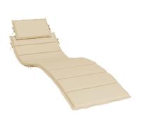 Vidaxl Cojín de Tumbona de Tela 186x58x3 Cm Color Crema Beige