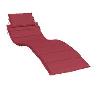 Vidaxl Cojín de Tumbona Tela Oxford 186x58x3 Cm Color Antracita Red wine
