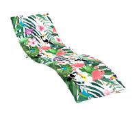 Vidaxl Cojín de Tumbona Tela Oxford Estampado de Hojas Green and pink