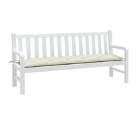 vidaXL Cojín para banco de jardín tela crema melange 180x50x7 cm