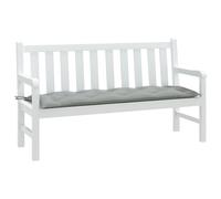 vidaXL Cojín para banco de jardín tela gris claro melange 150x50x7 cm