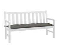 vidaXL Cojín para banco de jardín tela gris oscuro melange 150x50x7 cm